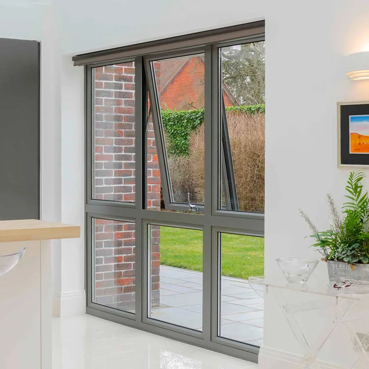 Australia Standard Aluminum Double Temper Triple Glass Awning Window