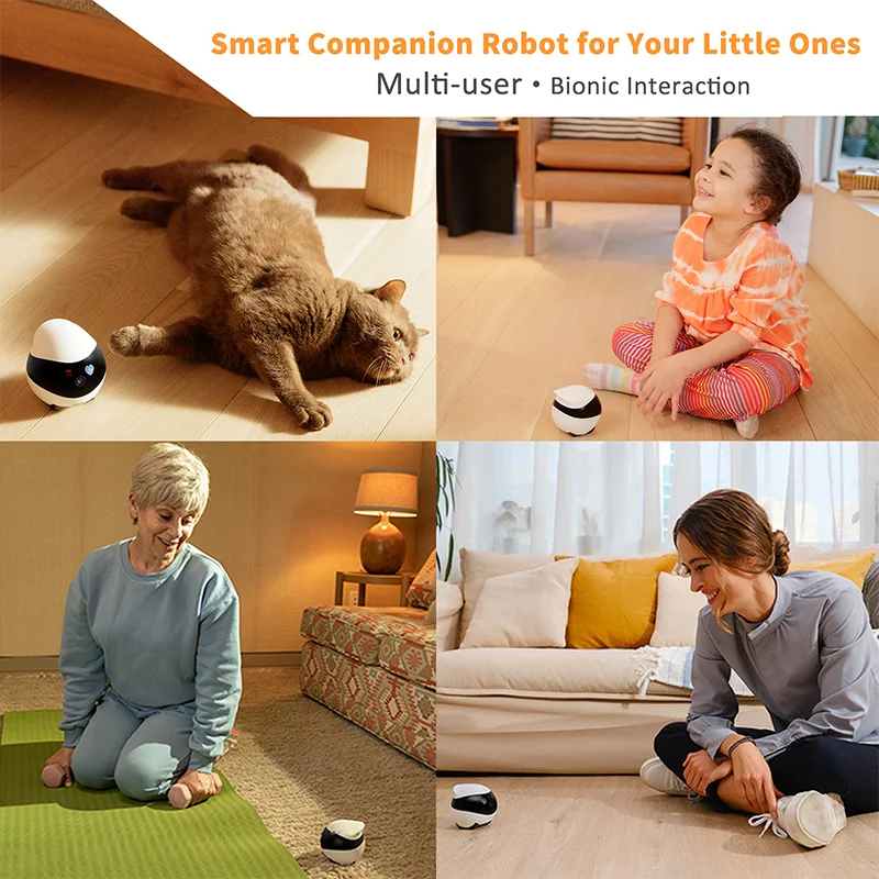 
2021 Smart App Wireless Control Ebo Pet Companion Robot Camera Laser Automatic Electron Interactive Robotic Cat Toys 