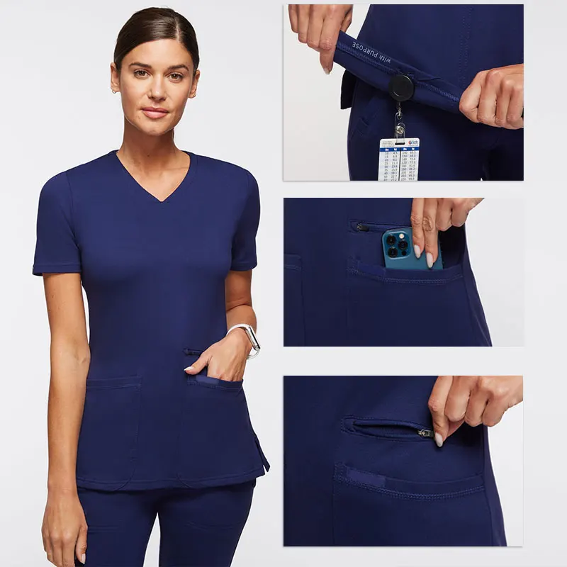 Bestex Custom Reina Nursing Doctors Medical Scrub Dress Manufacturers Pattern Hospital Scrub Uniform Tops