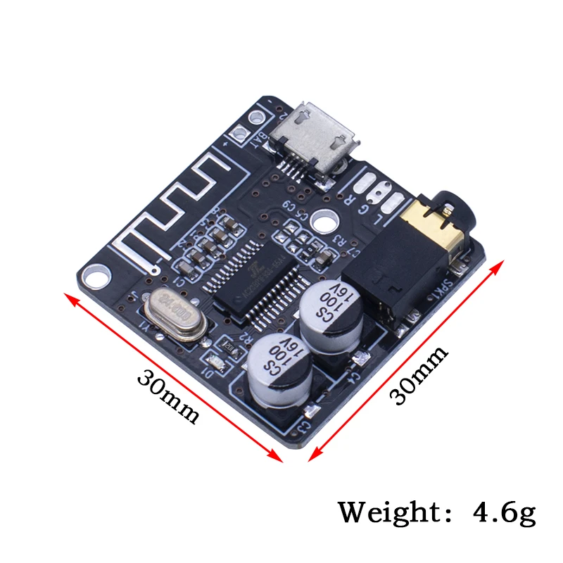 BT Audios Receiver Board Bt 5.0 MP3 Lossless Decoder Board Wireless Stereo Music Module 3.7-5V XY-BT-Mini