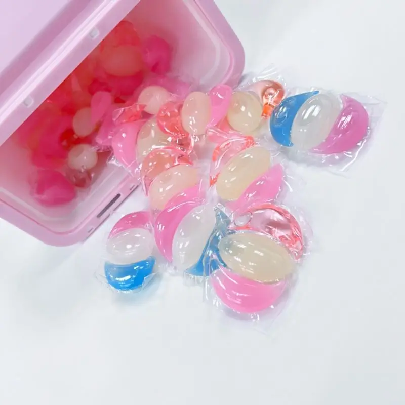 factory OEM laundry detergent liquid pods colorful detergent washing capsules