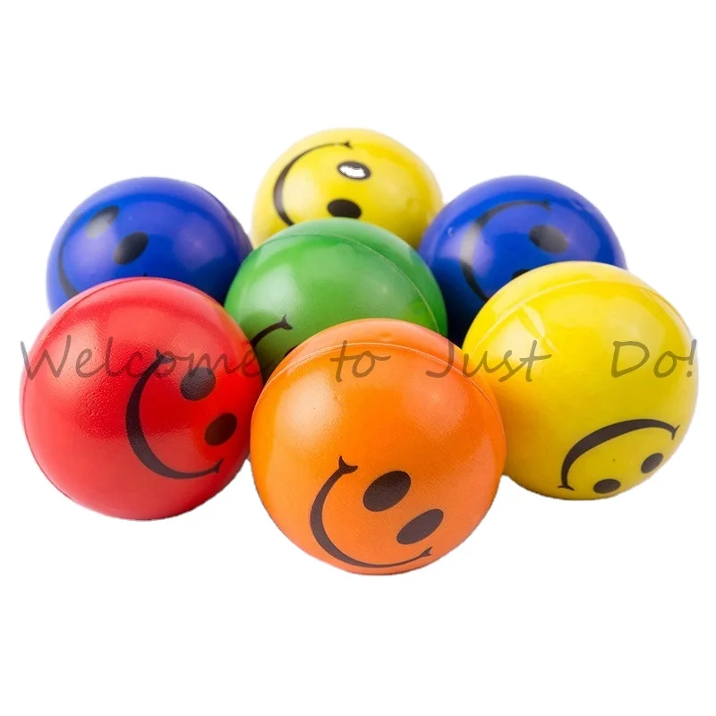 Valentine Party Bag Gift Fillers Stocked Cheap PU Foam Smile Funny Face Stress Balls