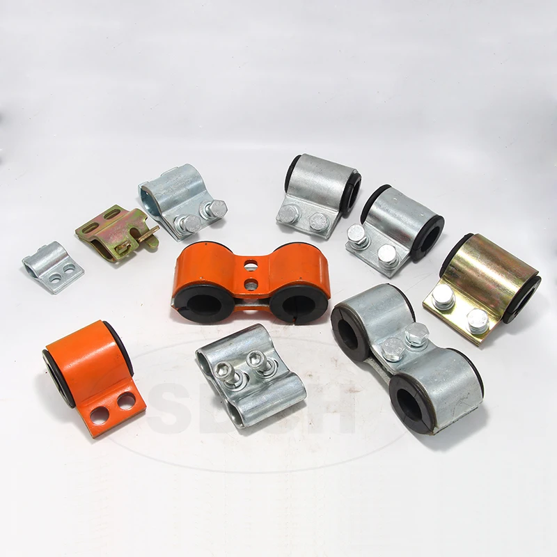 Excavator Breaker Pipe Line Rubber Clip Hose clamp Boom Oil Tube Butterfly Clamp For SNAY Komatsu Hitachi