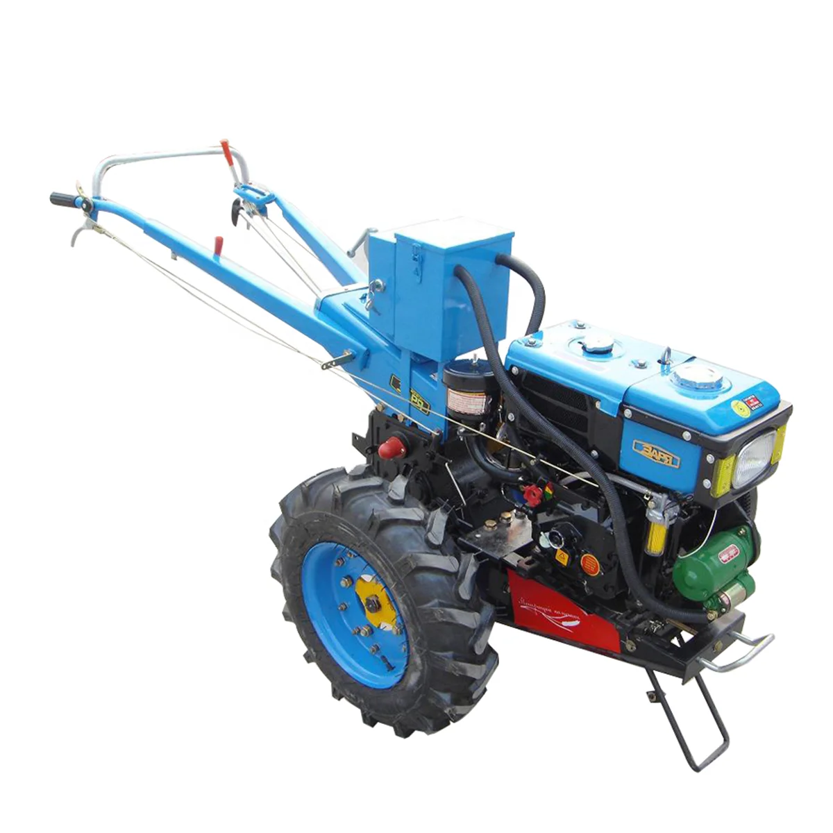 Factory Price 2 Wheel Drive Hand Push 12hp Farm Mini Walking Tractor For India