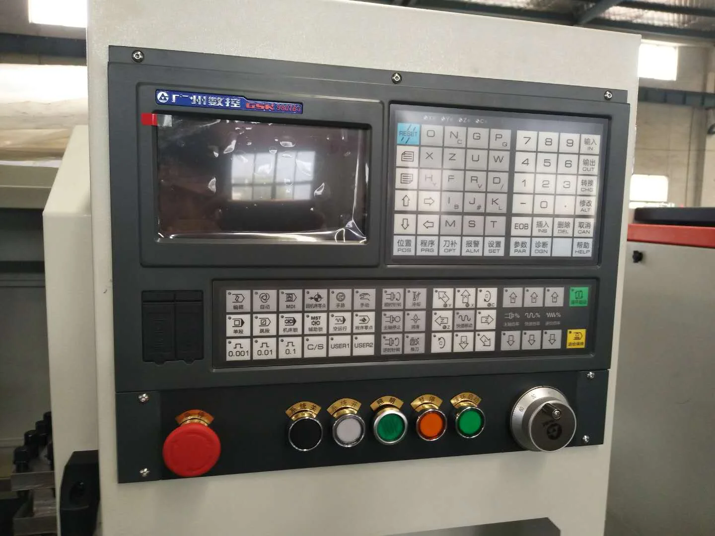 CNC lathe CK6163 metal machine flat bed three-speed frequency  horizontal CNC lathe