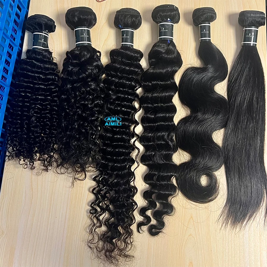 AML super great quality hair exclusive virgin hair dye any raw virgin cuticle aligned human hair bundles