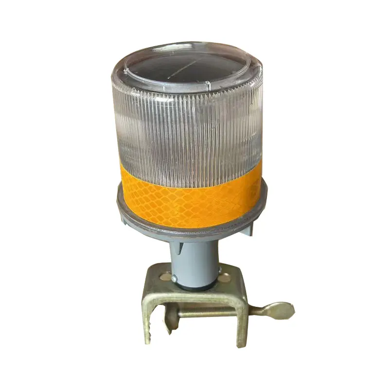Mining traffic safety cones waterproof flashing solar warning lights flash solar traffic cone amber light