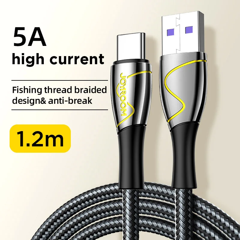 JOYROOM Hot selling cable type c to usb 1.2M 5A Supper fast charging Type C cable