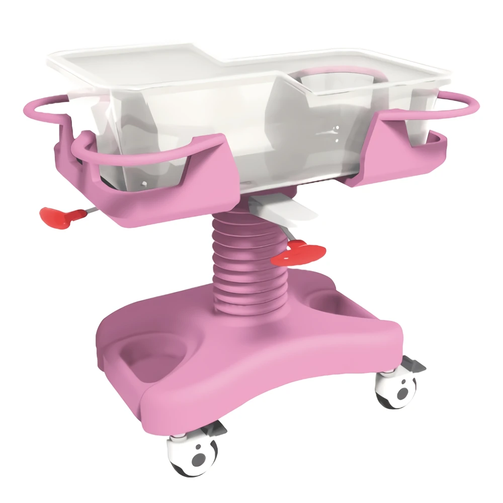 BC-531 Manufacturer Pink ABS Plastic Baby Care Crib Bed Children Pediatric Hospital Baby Beds