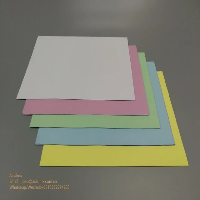 China NCR Paper Carbonless Paper Sheets and Rolls White And Color 55gsm/80gsm