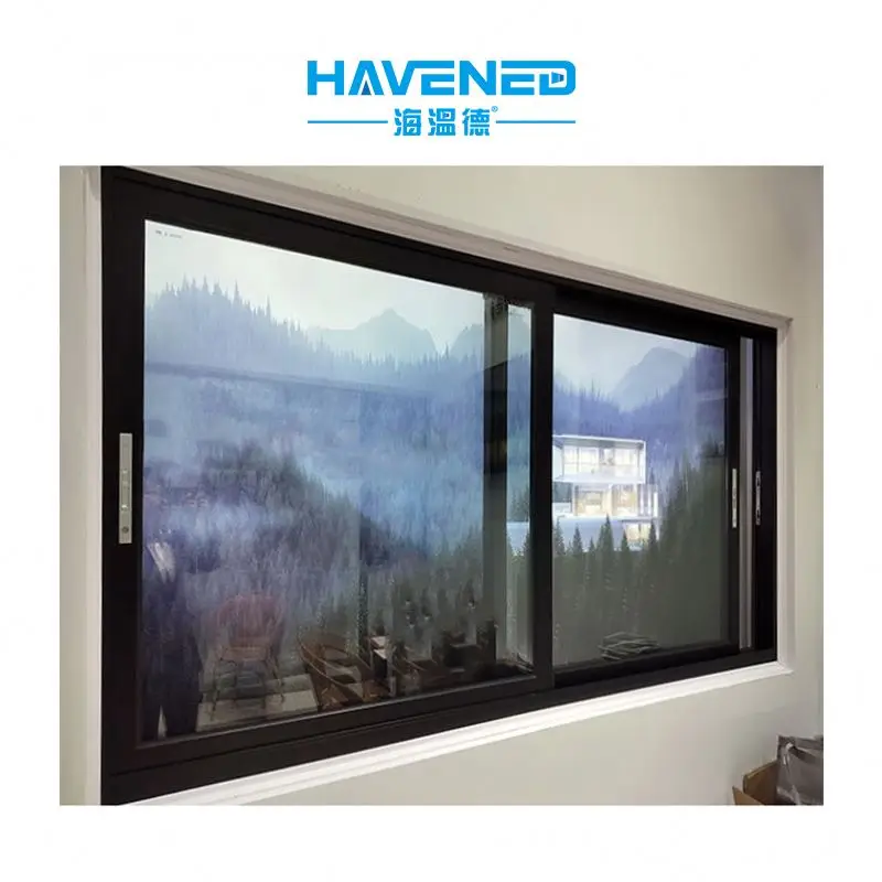 Insulated Aluminum Windows Double Glazed French Windows Triple Glazed Casement Windows hand operated window