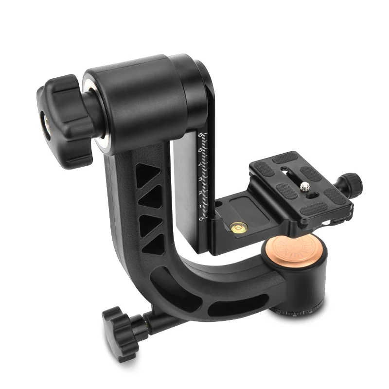 Q35 Professional Aluminum alloy  Gimbal Ball Head 360 Panoramic Tripod Ball Head 15kg load  For Telephoto Lens DSLR Camera