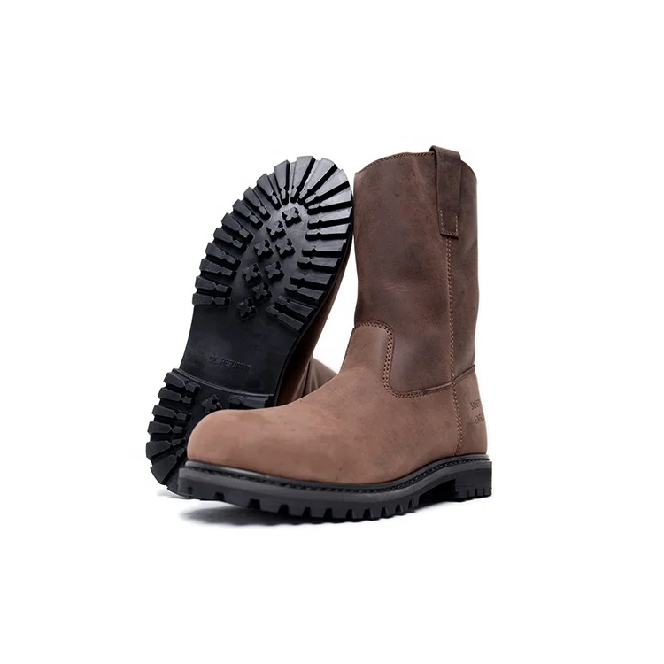 Heavy Duty Nubuck Leather Goodyear Safety Work Boots with Heat Resistant