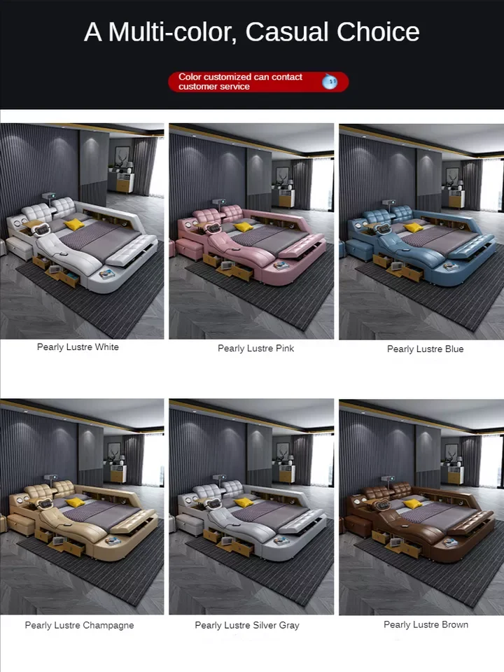 Bedroom sets luxury king size modern white leather royal wooden queen hotel italian home furniture kids twin size bedroom sets