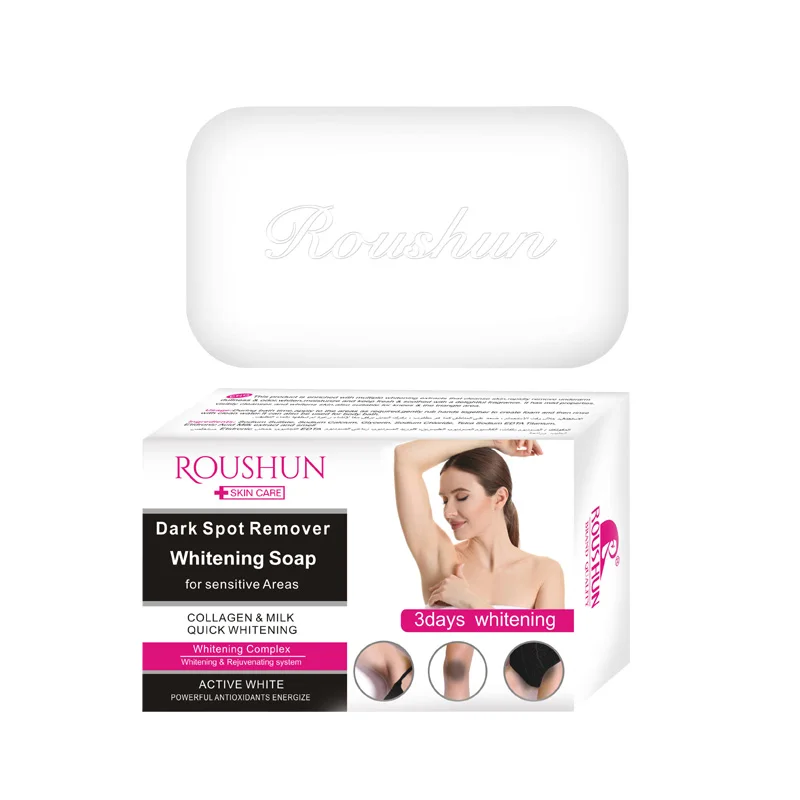 ROUSHUN Dark Spot Remover Whitening Soap Private Label Whitening Soap Bathing Soap