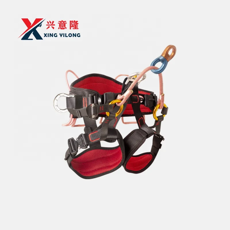 Polyester Tree Climbing Harness Sit Harness for Fall Prevention High-Altitude Safety Equipment for Rock Climbing