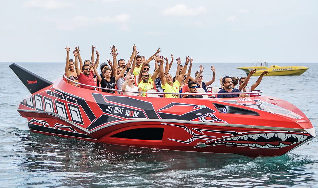 Alesta Marine Luxury Commercial Jet Boat BLUE New Fiber Glass Entertainment Speed Boat Best Quality White Ocean Sea Lake River