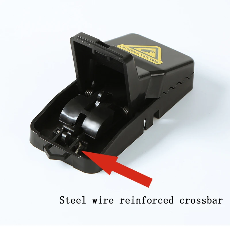 Smart Self-locking Mousetrap Safe Firm Transparent Household Mouse Catcher Plastic Mice Reusable Indoor Outdoor Rat Trap