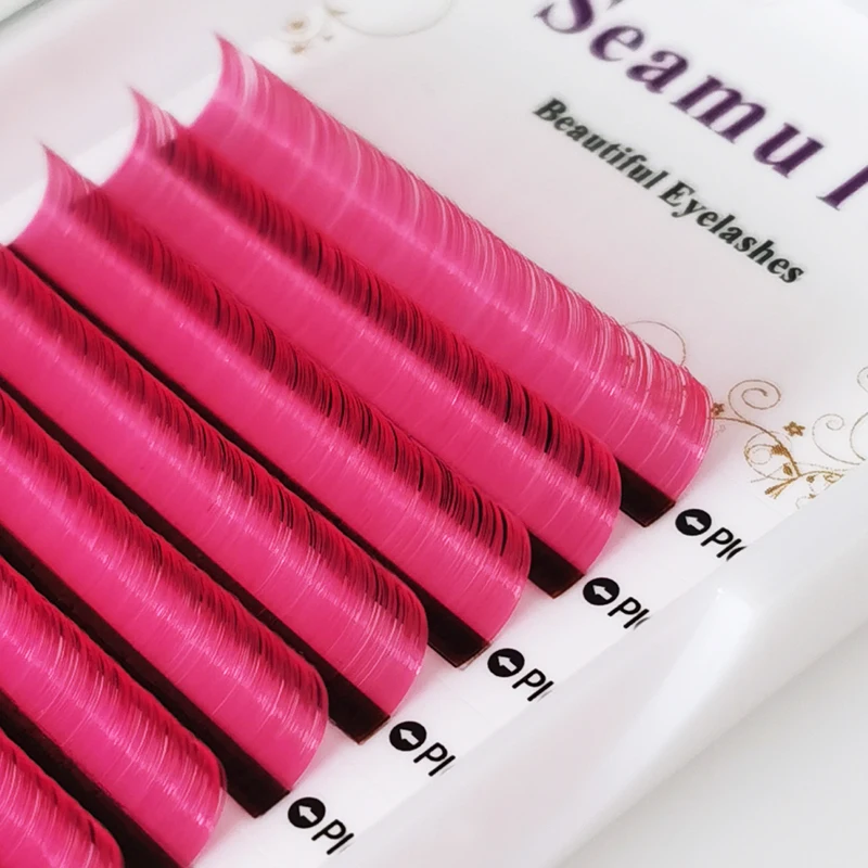 2022 New  Professional Manufacturer Korea Mink Hybrid All Size Colored Eyelash Extension 100% Handmade  Factory Lash suppliers