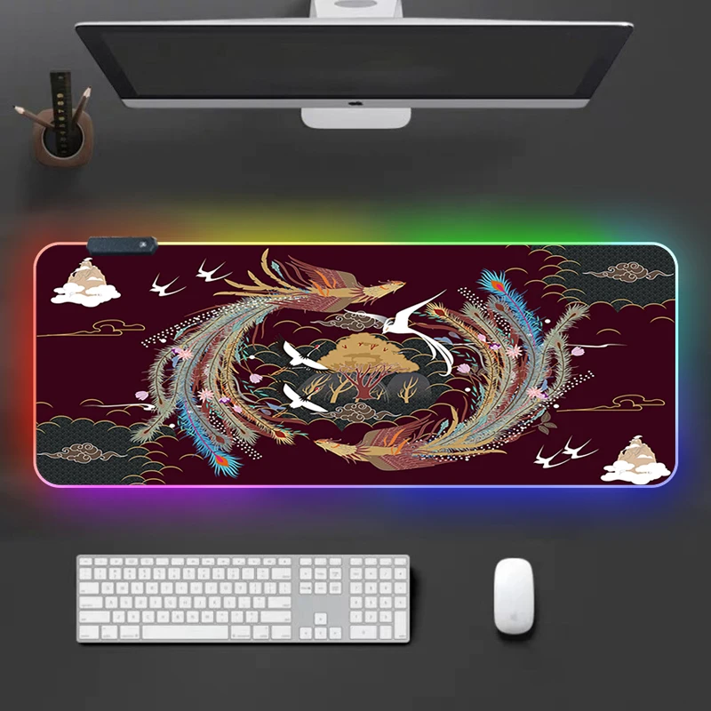 sublimation  gaming printed  rgb  3d extended mouse pads