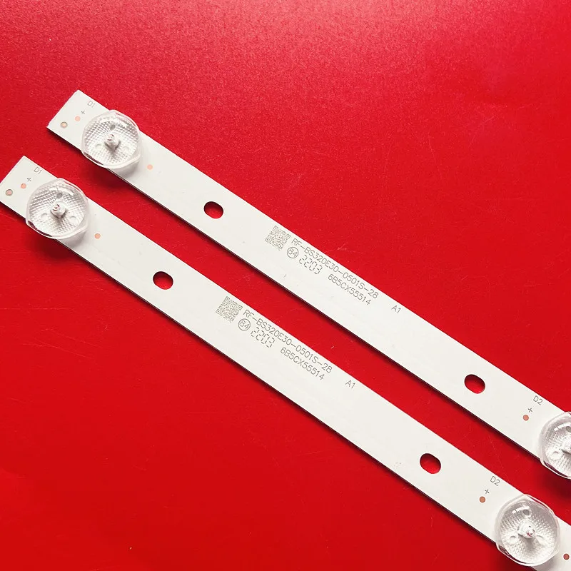ZR-W095 (2 шт. 5LED) RF-BS320E30-0501S-28 Светодиодная лента для BBK 32 'TV 32LEM-1019T2C C320X15-E6-H Восточная звезда ТВ светодиодная подсветка