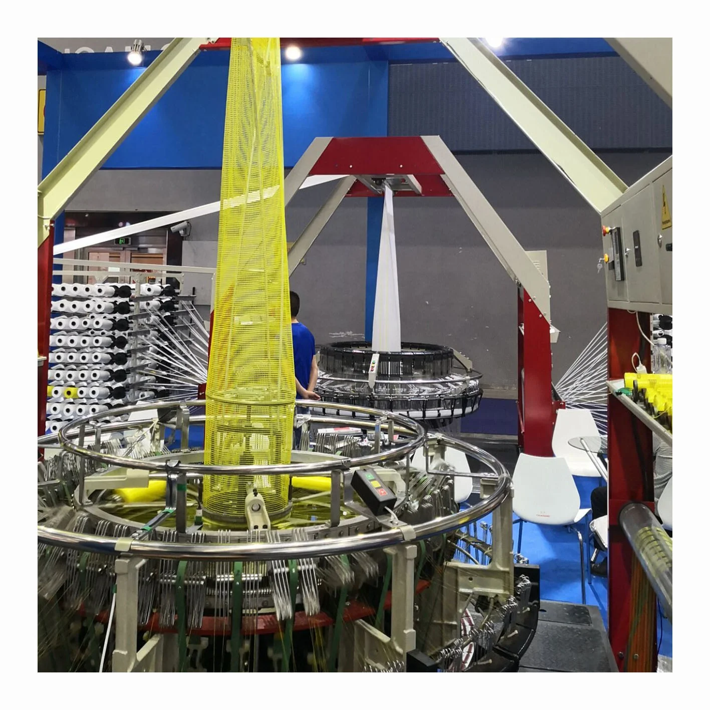 
mesh bag making machine for vegetables and fruit leno bag 