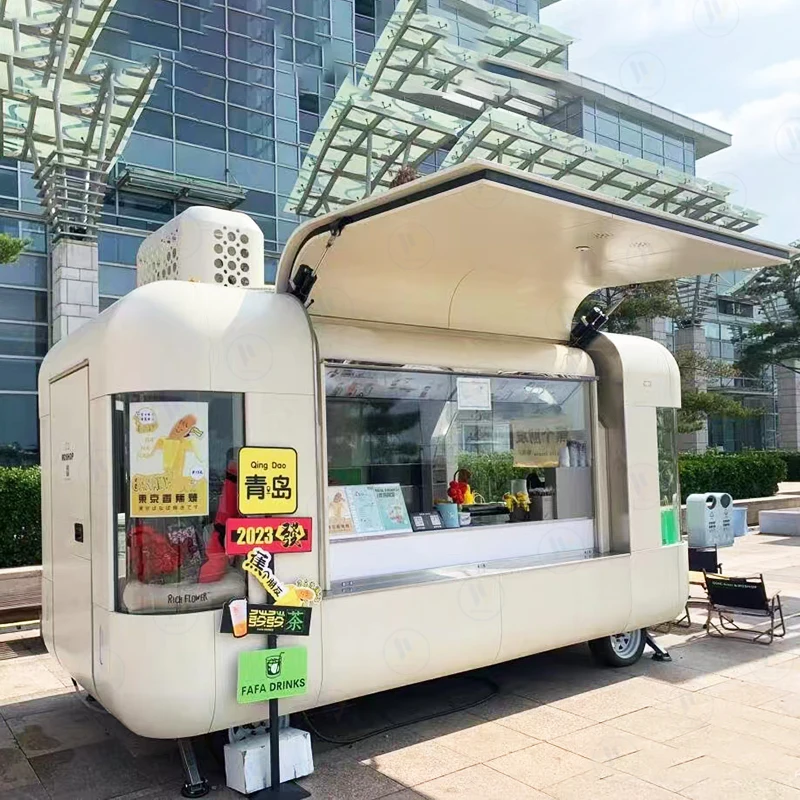 Outdoor food truck Vietnam trailer mobile coffee trailer Street View ice cream shop car manufacturers
