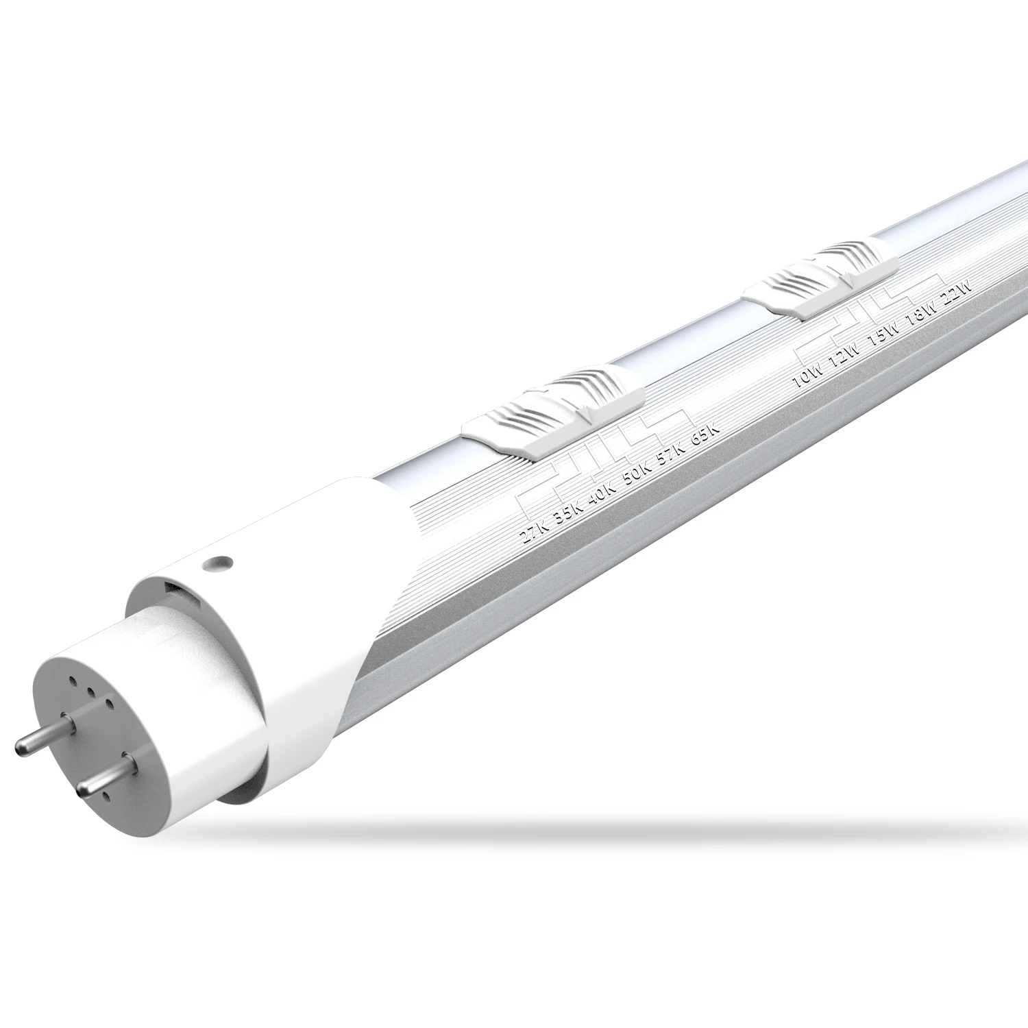 Banqcn dlc listed t8 type b tubes lights led aluminum+pc cover 6cct & 5wattage selectable high-brightness no stroboscopic