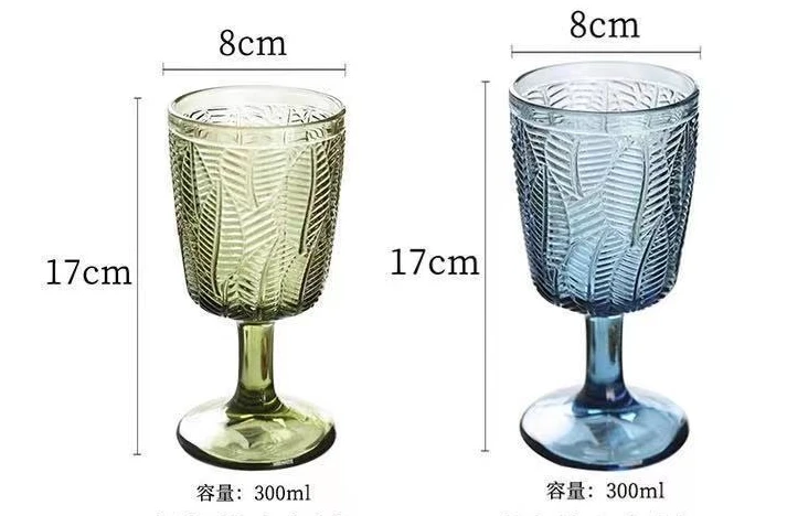 New glass red wine high footed champagne cup for home wedding party decoration