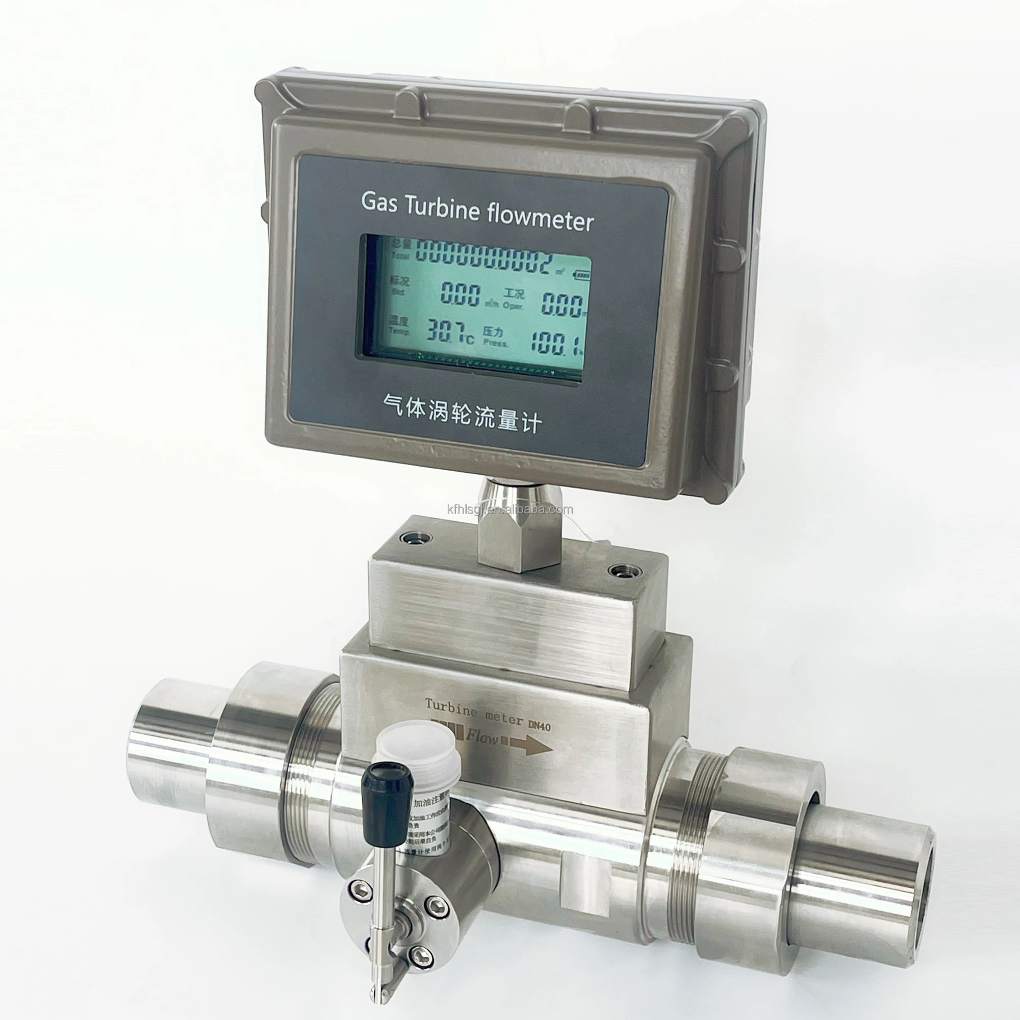 High Precision Explosion Proof Turbine Gas Flow Meter With 4-20ma RS485 Output