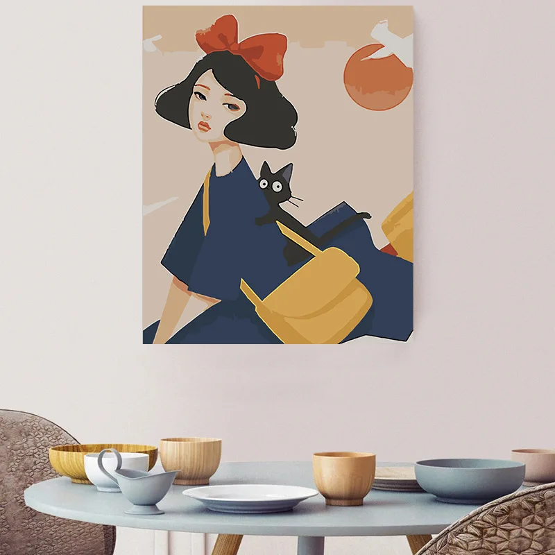 Hot Selling DIY Painting By Numbers Beautiful Scenery  Painting  Custom Paint By Numbers Kit For Adults