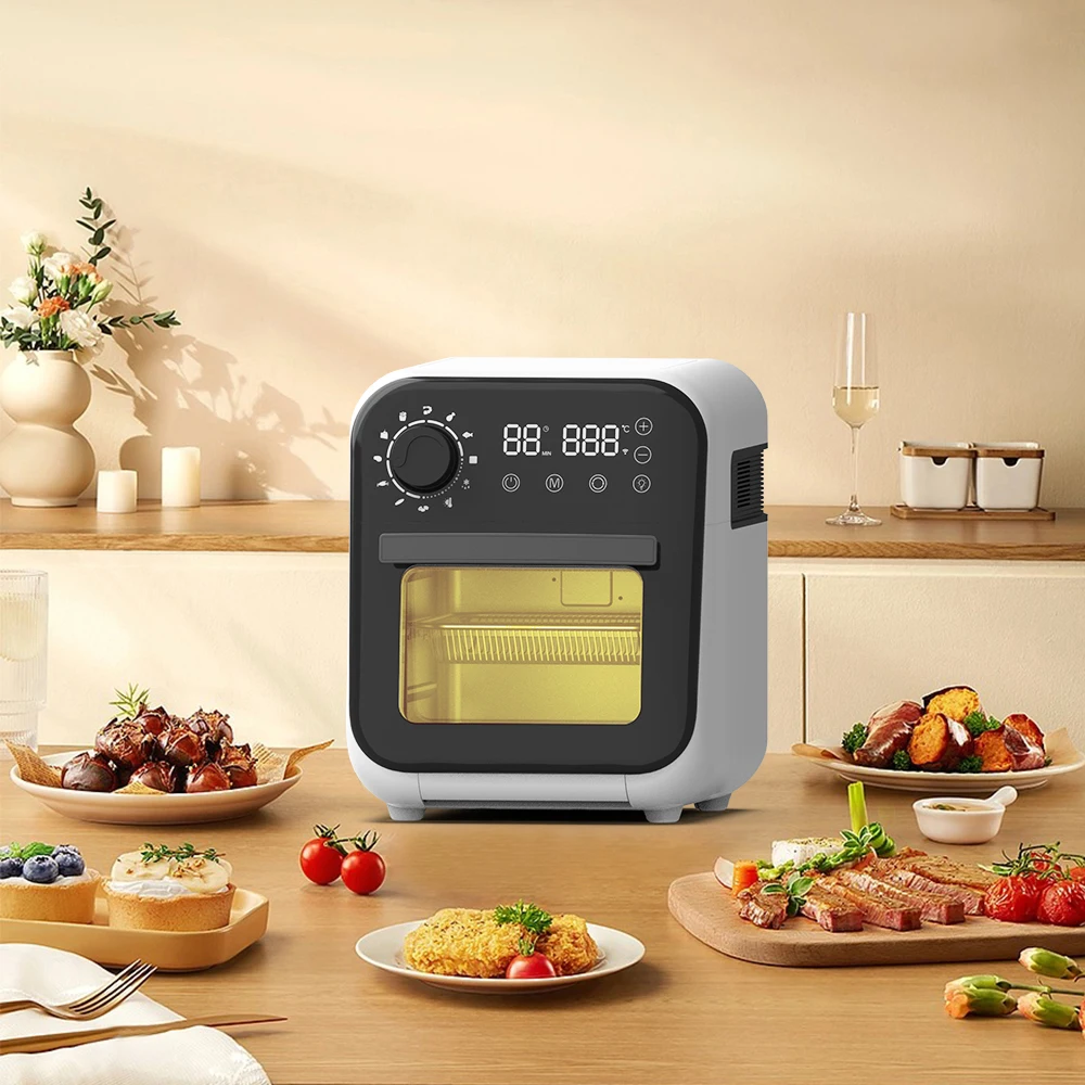 2024 New Design 12 L Cooker Air Fryer Oven Mini 2-in-1 Air Fryer Oven with built-in Smart Cooking Programs