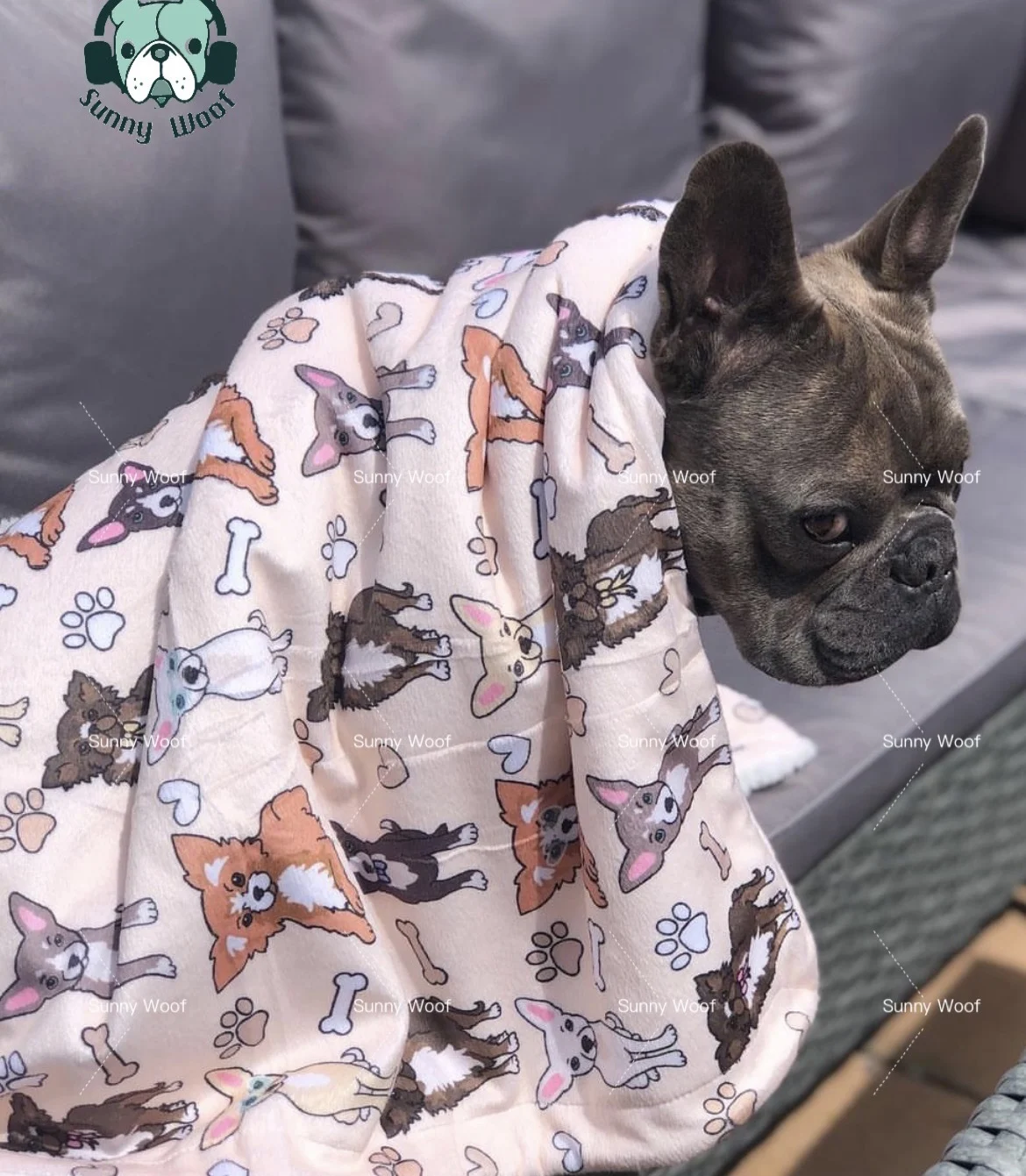 Hot Selling Washable Comfortable Soft Blanket Cat Dogs Pet Bed Accessories printed pattern blanket custom design