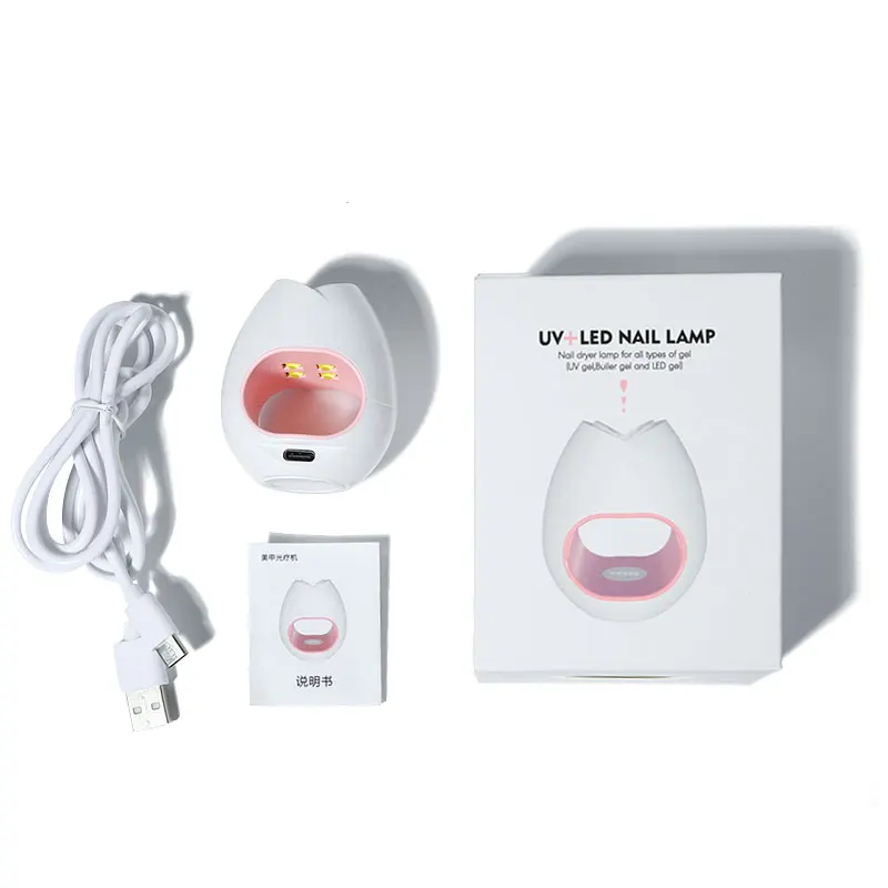 New Rose Nail Manicure Phototherapy Lamp 16W Quick-Drying Portable Mini Nail Dryer UV Led Lamp For Gel Nail