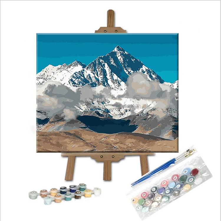 Mount Fuji digital oil painting landscape oil painting