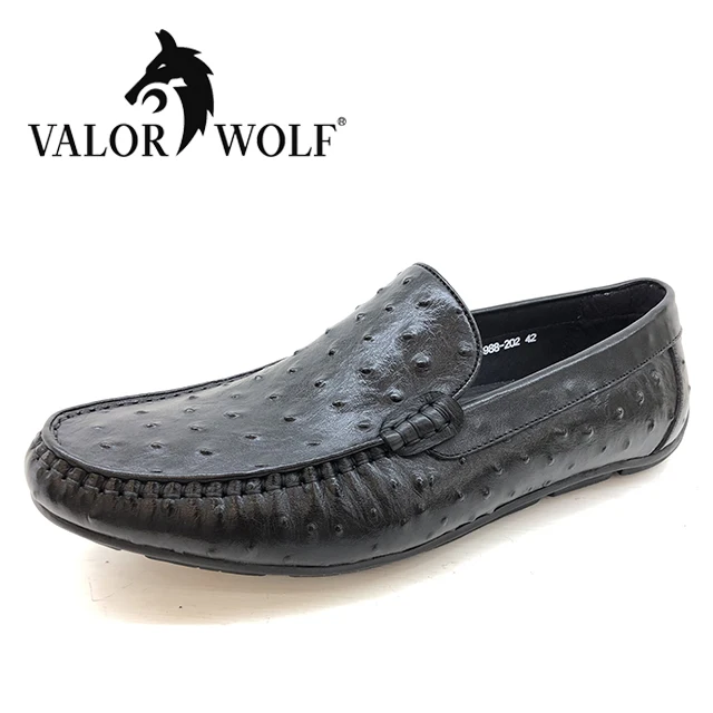 
made in china Manufacturers new black coffee color slip on leather shoes for men 