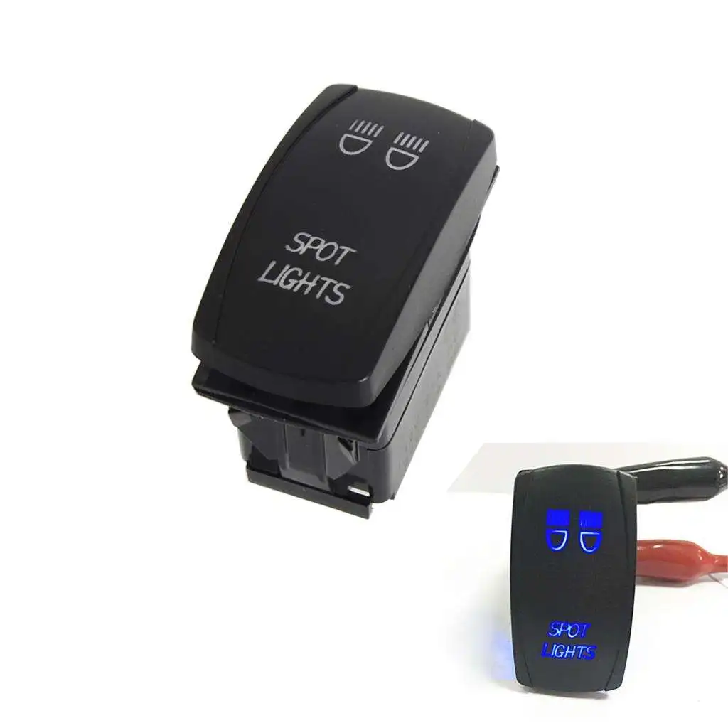 high quality waterproof custom led light 12V DC 5 pins Off Road Light rocker switch for RV UTV ATV Truck
