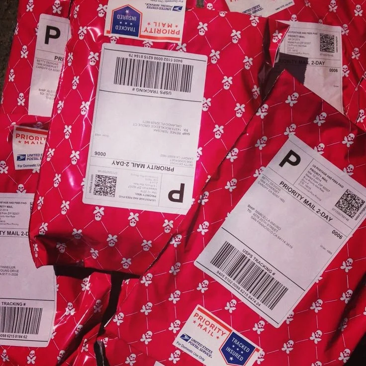 bag plastic courier mailing envelope custom business express logo mailing bags for large with logo pink packaging mailing bags