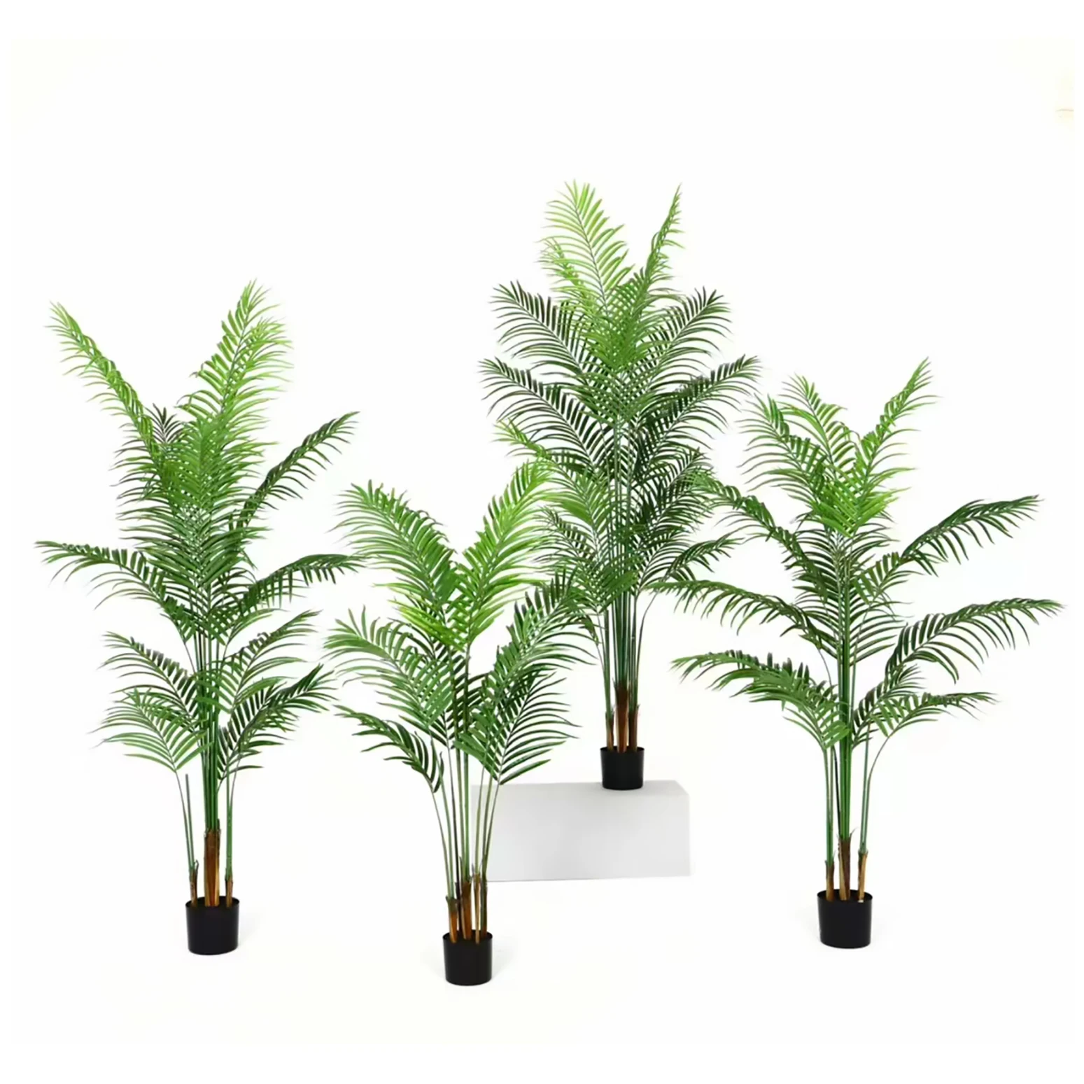 BSCI Factory Wholesale Decorative Artificial Plants Tall Faux Tropical Palm Artificial Phoenix Palm Tree For Interior Art Decor