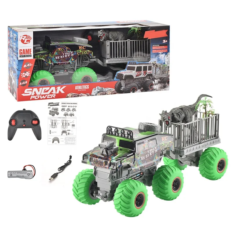 Factory 1:16 2.4G Dinosaur Monster Truck Remote Radio Control Toys Off Road Cars