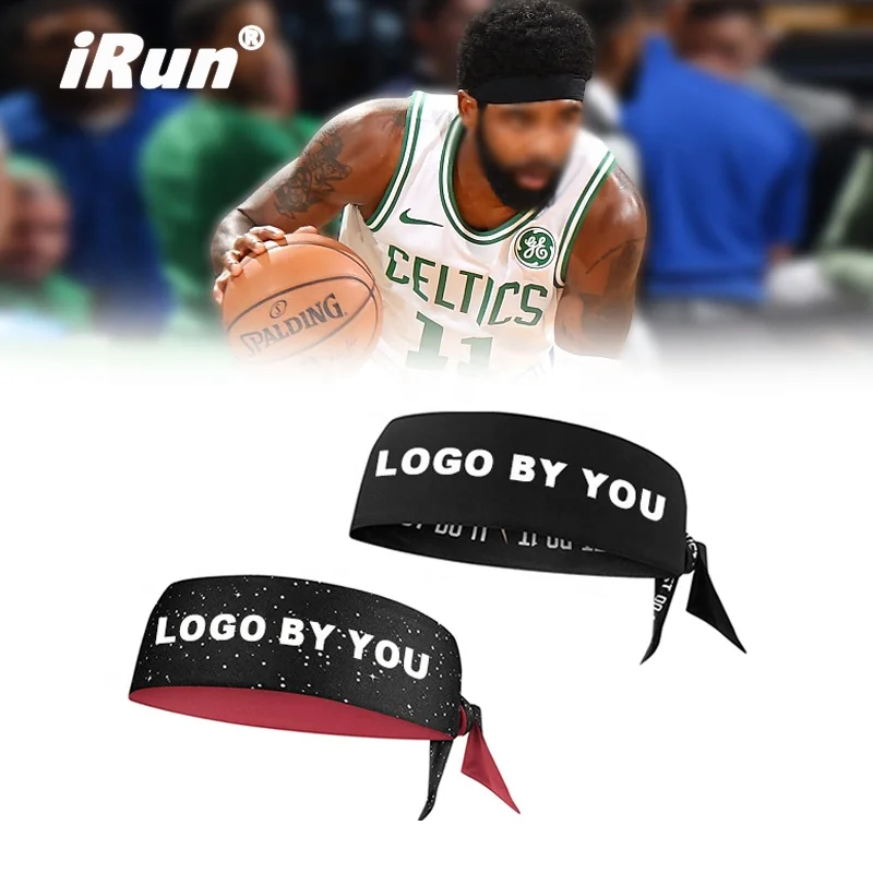 IRun Пользовательский логотип эластичная спортивная повязка на голову ниндзя впитывающая дышащая повязка для волос модная фитнес-повязка