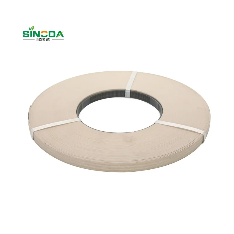 Factory direct sales of raw wood color PCV edge banding with acrylic edge banding and ABS edging