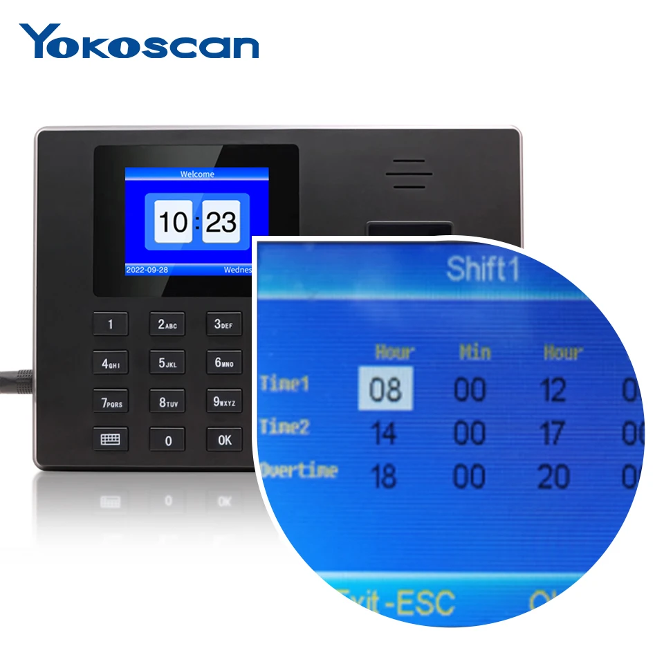 F06 Fingerprint Time Attendance Machine Biometric Recorder F06 For Office Facoty