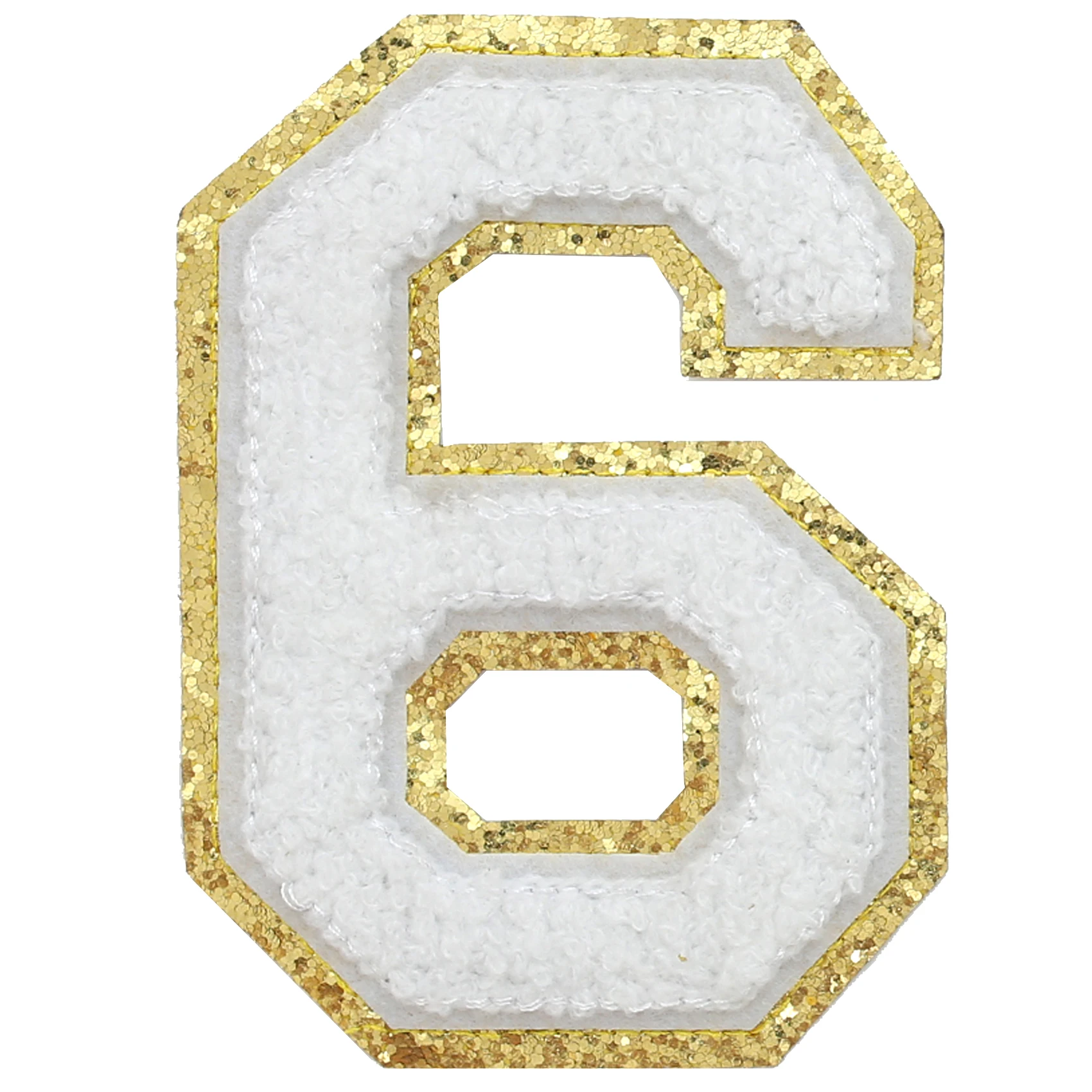 custom chenille patches 6 heat press custom chenille glitter letters Large size 4.5in H 11.4 cm H numbers alphabet iron on back