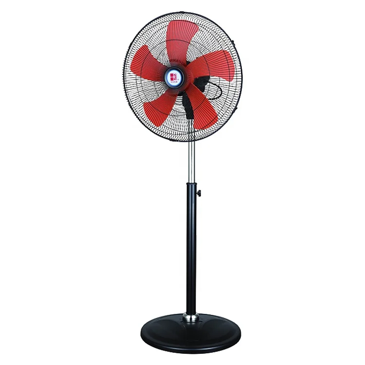 China germany multi colorful red 18 inch household plastic oscillating pedestal air cooling electric standing room fan
