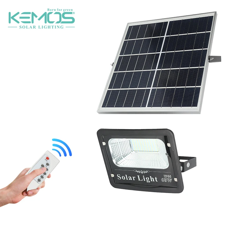 
High Performance Aluminium Ip66 Waterproof 20w 40w 60w 100w Solar Flood Lamp 