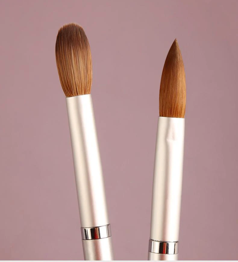 100% Real Kolinsky Art Nail Brush Handmade Professional Manicure Acrylic Application Pure Kolinsky Nail Brushes