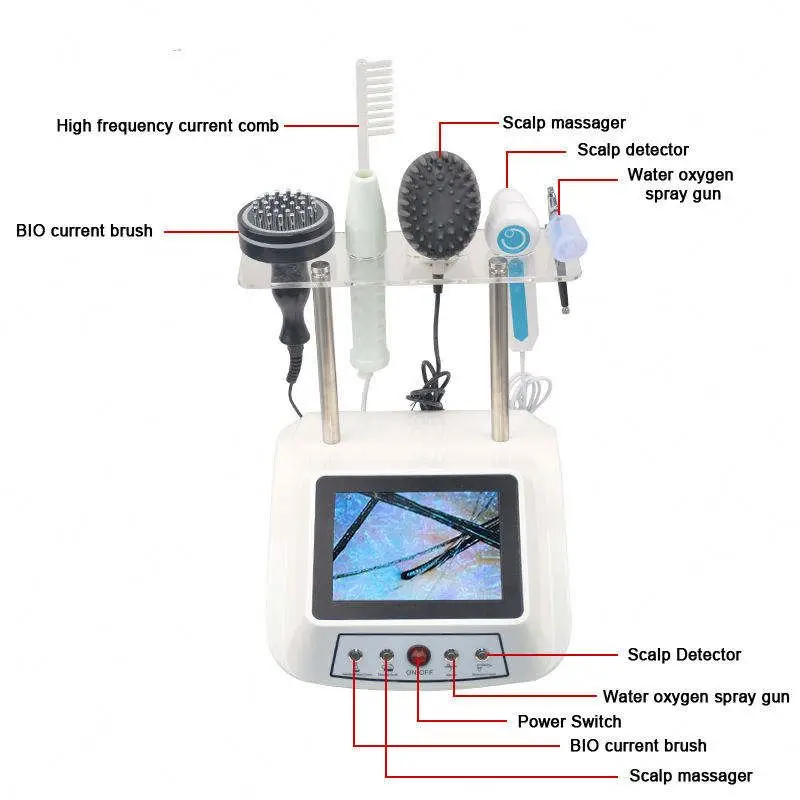 Hair Microcamera Scalp Trichology Analysis Ozone Plasma Machine For Growth Protein Treatment Regrowth Biostimulation