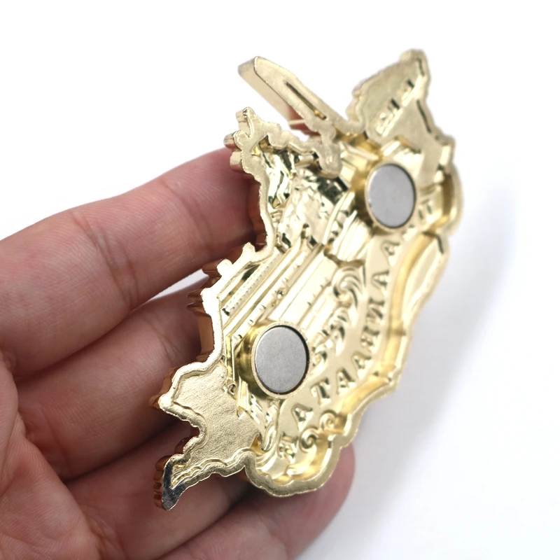 High quality new design souvenir custom engrave logo vintage design metal zinc alloy 3D fridge magnet