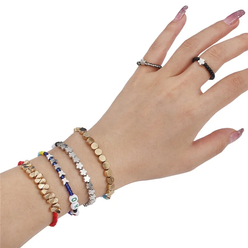 2mm Small Hole Heart Star Crown Clover Flower Shaped Tiny Spacer Bead Charms/